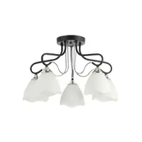 Lustra Elise Negru+Crom+Alb 5xE27 60W