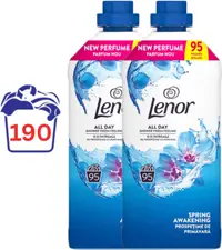 Balsam de rufe Lenor - Spring, 2 x 1.99 l, 190 spălări