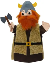 Păpușă de teatru Moravska ustredna Brno - Viking, 30 cm