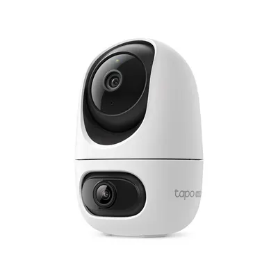Camera supraveghere interior wireless WiFi rotativa cu lentila duala TP-Link TAPO C245D, 2K, vedere nocturna 12 m, detectie cu AI, microfon si difuzor, detectie plans bebelusi / animale de companie / vehicule / oameni, auto tracking