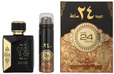 Ard Al Zaafaran Set Oud 24 Hours - Apă de parfum și Deodorant, 100 + 50 ml