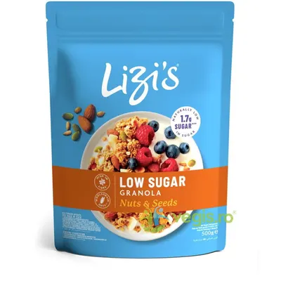 Granola cu Nuci si Seminte Continut Redus de Zahar 500g