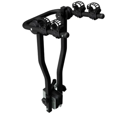 Suport pentru 2 biciclete, Peruzzo Arezzo 667/N, cu prindere pe carligul de remorcare, Negru