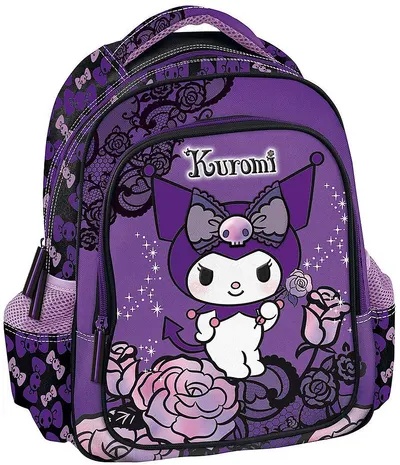Ghiozdan pentru grădiniță Graffiti Kuromi - Purple Laces