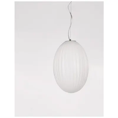 Lampa suspendata HECTOR Crom Metal Opal Sticla LED E27 1x12 Wat 230 Volt IP20 Fara bec