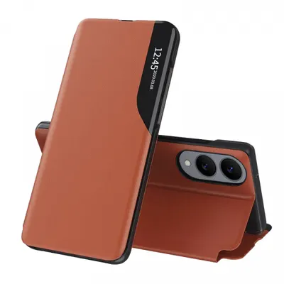 Husa pentru Samsung Galaxy S25 Edge S937, Techsuit, eFold, Portocalie