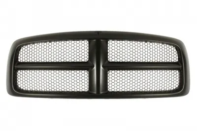 Grila radiator cu ornamente cromate, negru lucios potrivit DODGE RAM 1500, RAM 2500, RAM 3500 3.7-8.0 2002-2005