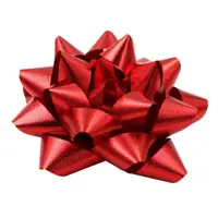 Set 10 steluțe autoadezive, 7 cm, Brizzolari, culoarea roșu metalizat