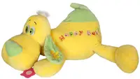 Jucărie de pluș Amek Toys - Câine, galben, 53 cm