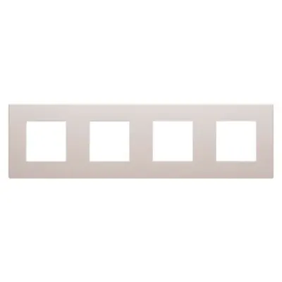 Placa Ornament Dahlia - in Technopolymer - 4 Modul Horizontal/vertical - Hemp
