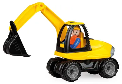 Excavator pentru copii Lena Truckies - cu figurina, 25cm