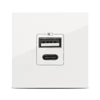 Moda Voice, priza USB A+C 5V 2,4A 2M, alb, Elbi