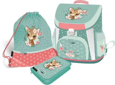 Set școlar Lizzy Card Lil Babe - Ghiozdan, geantă de sport și penar