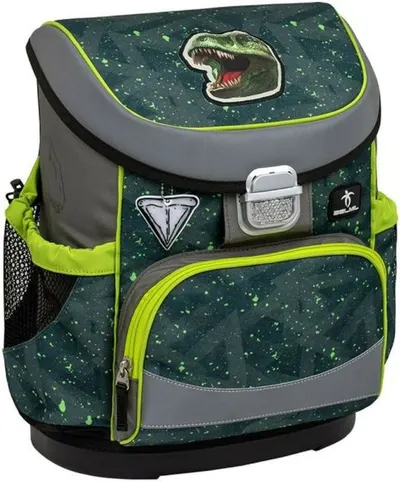 Ghiozdan școlar Belmil Classic - T-rex Roar, 2 compartimente, 17 l
