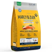 MARLY&DAN Adult Small Breed, XS-S, Somon, hrană uscată fără cereale câini, 4kg