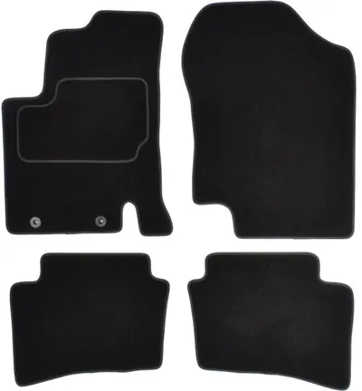 Covorase auto (set, velur, 4 bucati, culoare negru) HYUNDAI I20 intre 2008-2015