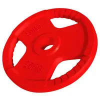 Disc din fier cauciucat olimpic cu maner 25Kg 50/51mm