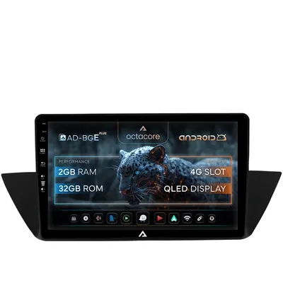 Navigatie BMW X1 (2009-2015), Android, E-Octacore 2GB RAM + 32GB ROM, 10.1 Inch - AD-BGE10002+AD-BGRKIT394