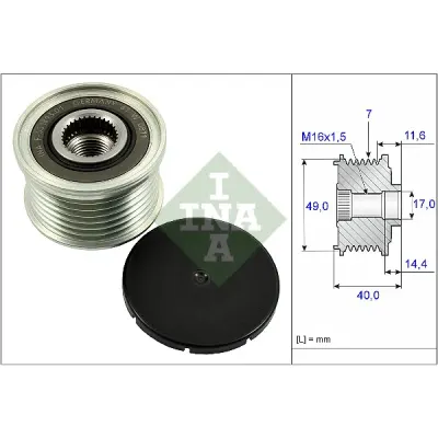 Sistem roata libera, generator INA 535 0254 10