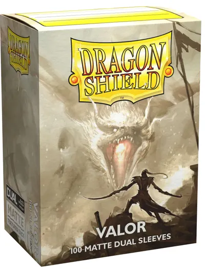 Protecții pentru cărți de joc Dragon Shield Dual Valor Sleeves - Matte (100 buc.)