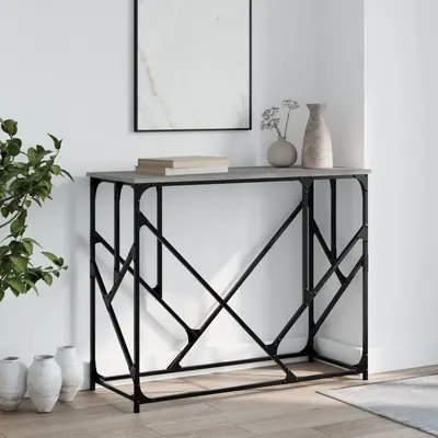 vidaXL Măsuță consolă, gri sonoma, 100x40x80 cm, lemn prelucrat