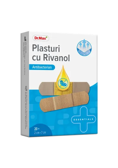 Dr. Max Plasturi cu rivanol 2x7cm, 20 bucati
