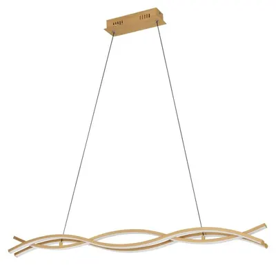 LED Pendul Eglo - Lasana 4, 35W, 5300 lm, L-900,maro deschis/alb