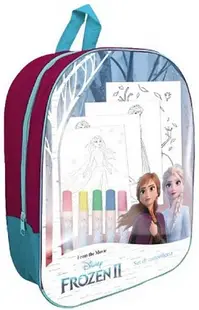 Ghiozdan pentru grădinița IMC Toys - Frozen, cu trusa de colorat