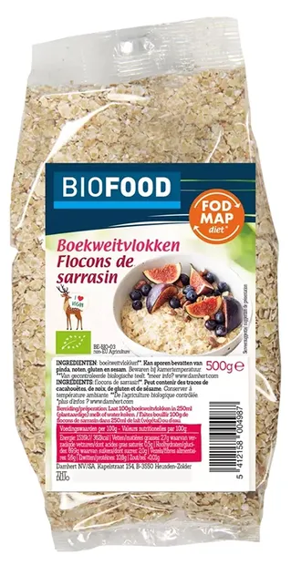 Fulgi bio de hrișcă, 500 g, Damhert