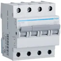 Siguranta automata 4P 6A 6kA curba B Hager MB406A