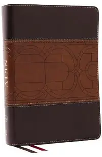 NKJV Study Bible, Leathersoft, Brown, Full-Color, Thumb Indexed, Comfort Print: The Complete Resource for Studying God's Word