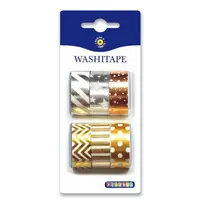 Set 6 role banda textila Metallic