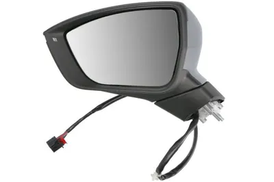 Oglinda laterala stanga electric, convex, cu incalzire, grund, rabatare electrica, semnalizator potrivit SEAT ATECA 04.16