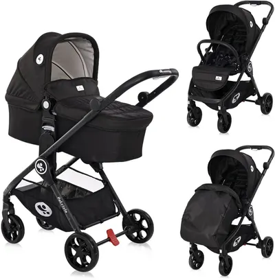 Carucior combinat Lorelli - Patrizia, Black