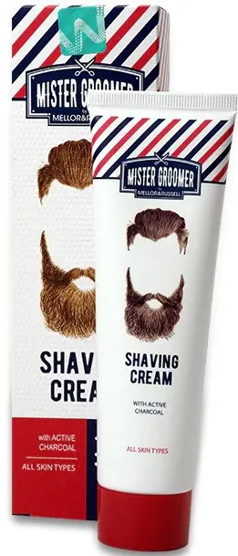 Mister Groomer Cremă de ras cu cărbune activ, 100 ml