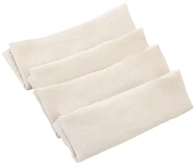Set de 4 șervețele de muselină BabyJem - Ekru, 25 x 25 cm