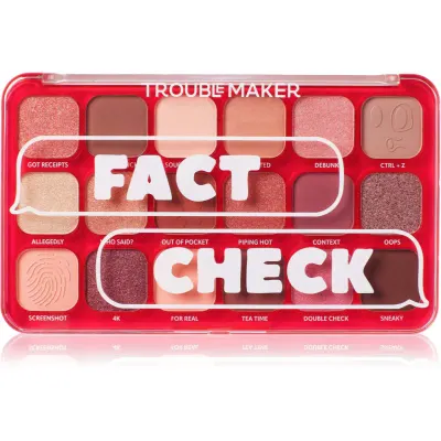 Trouble Maker Big Trouble paletă cu farduri de ochi culoare Fact Check 27 g