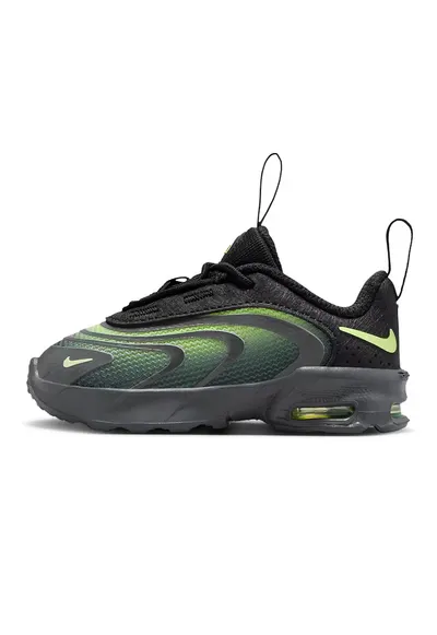 Pantofi sport Air Max Fire cu insertii de plasa - Negru/Verde lime