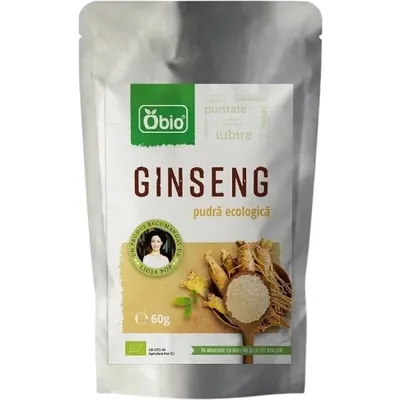 Ginseng Panax Pudra Ecologica/Bio 60g