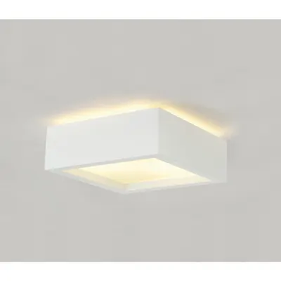 Corp iluminat TAVAN, PLASTRA 104 Plafon lumenul, TC-DSE ,, alb patrat Ipsos, max. 50 W