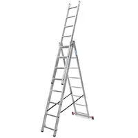 Scara multifunctionala din aluminiu Corda, 3x8 trepte