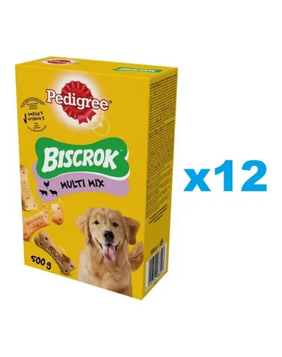PEDIGREE Multi Mix Biscrok Set biscuiti pentru caini 12x500 g