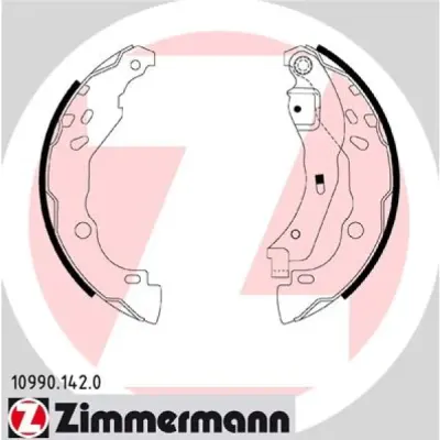 Set saboti frana ZIMMERMANN 10990.142.0
