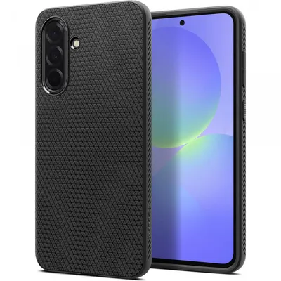 Husa pentru Samsung Galaxy A36 A366, Spigen, Liquid Air, Neagra Mata ACS09199