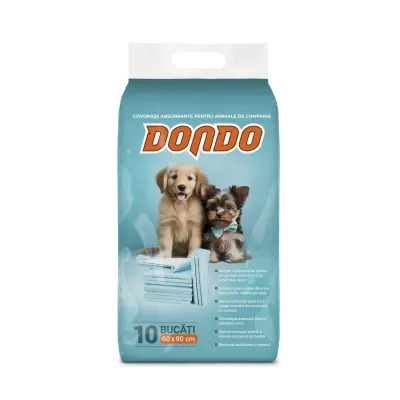 Covorase absorbante pentru caini, Dondo, 60x90 cm, 10 buc