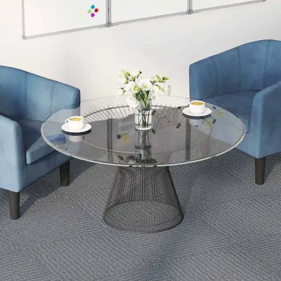 vidaXL Placă de carpetă Gri deschis 50 x 50 cm 4 buc. PP și bitum