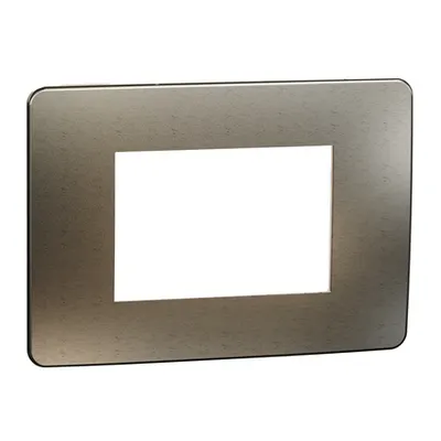 Placa ornament, Unica Studio Metal, 3 module, auriu sau bej