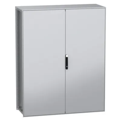 Dulap modular, cu montaj pe pardoseala, PanelSeT SFN, din otel decarbonizat(verde), 2000x1600x600mm, IP55, cu placa de montaj, 2 usi