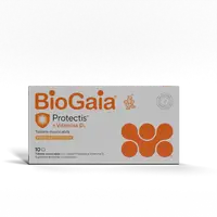 Protectis cu vitamina D3, 800 UI si aroma de portocale, BioGaia | 10 tablete
