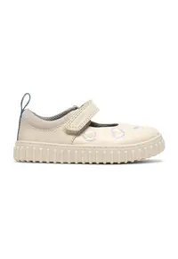 Pantofi de piele cu model floral Cove - Alb fildes